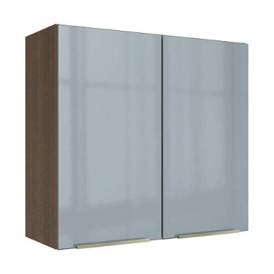 Armário Aéreo 70 Cm 2 Portas Rustic/cinza Lux Madesa Rustic/cinza