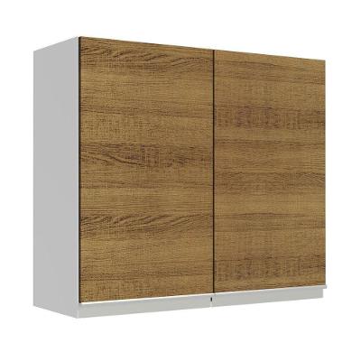 Armário Aéreo 70 Cm 2 Portas Branco/rustic Glamy Madesa Branco/rustic