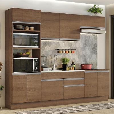 Armário De Cozinha Completa 270cm Rustic Glamy 13 Rustic