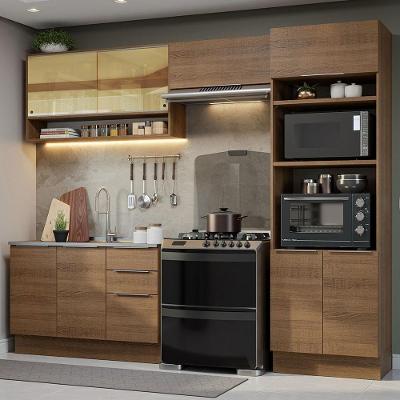 Armário De Cozinha Completa 270cm Rustic Stella Madesa 07 Rustic