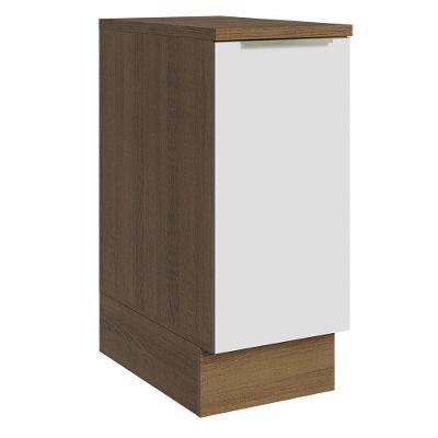 Balcão 35Cm 1PTA Rustic/Branco Veludo Lux Madesa Rustic