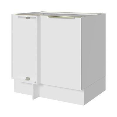 Balcão 1 Porta (sem Tampo) Branco/Branco Veludo