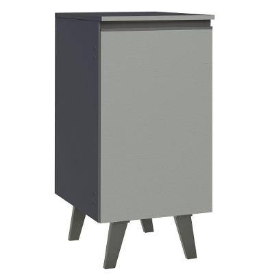 Balcão 40 Cm 1 Porta Com Pés Cinza Nice Madesa Cinza