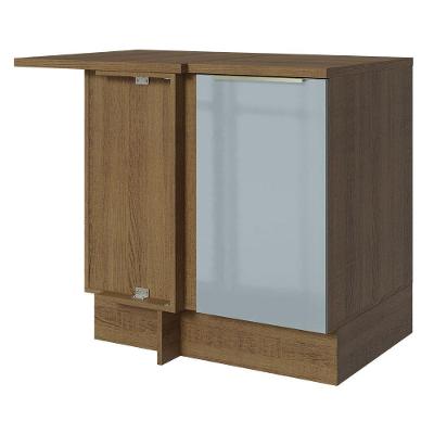 Balcão De Canto 1PTA Rustic/Cinza Lux Madesa Rustic/Cinza