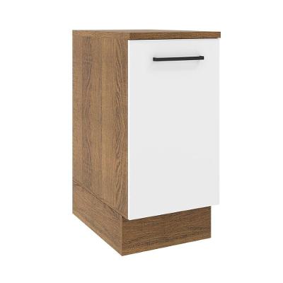 Balcão Agata 40 Cm 1 Porta - Rustic/branco Rustic/branco