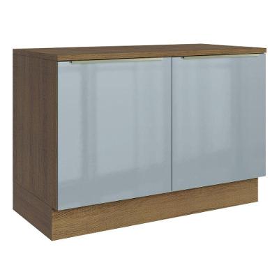 Balcão De Pia 120Cm 2PTSRustic/Cinza Lux Madesa Rustic/Cinza