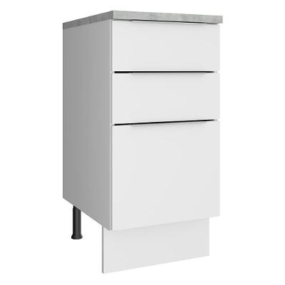 Balcão Stella 40 cm 3 Gavetas Branco Madesa