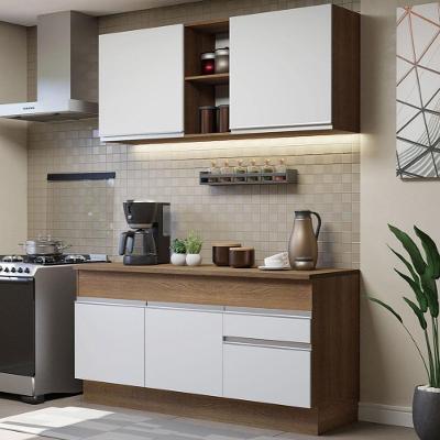 Cozinha Compacta 150001 Com Armário E Balcão Rustic/branco
