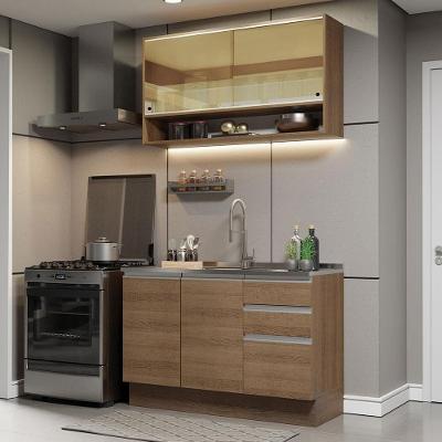 Cozinha Compacta 120002 Com Armário E Balcão RusticRustic