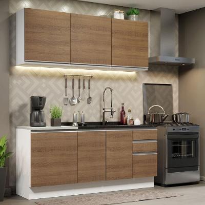 Cozinha Completa 180005 Com Armário E Balcão Branco/Rustic