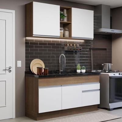 Cozinha Compacta 150002 Com Armário E Balcão Rustic/branco