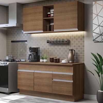 Cozinha Compacta 150001 Com Armário E Balcão RusticRustic