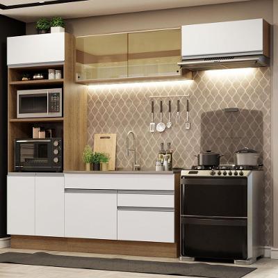 Cozinha Completa 270011 Com Armário E Balcão Rustic/branco