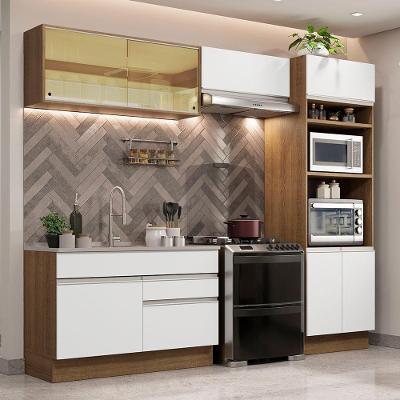 Cozinha Completa 270012 Com Armário E Balcão Rustic/branco
