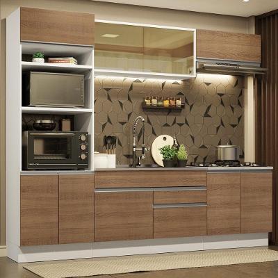 Cozinha Completa 270010 Com Armário E Balcão Branco/Rustic
