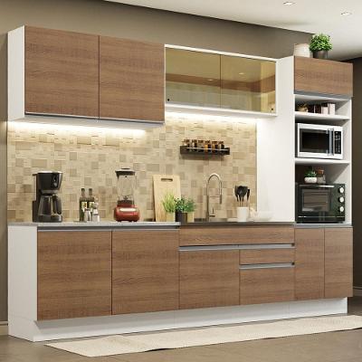 Cozinha Completa 310001 Com Armário E Balcão Branco/Rustic