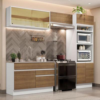 Cozinha Completa 270012 Com Armário E Balcão Branco/Rustic