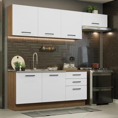 Cozinha Completa 260002 Com Armário E Balcão Rustic/branco