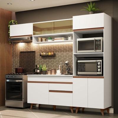 Cozinha Completa 260007 Com Armário E Balcão Branco Branco