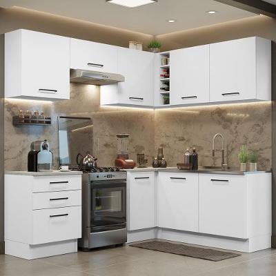 Cozinha Completa 399002 Com Armário E Balcão Branco Branco