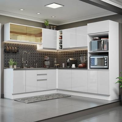 Cozinha Completa 459001 Armário E Balcão Branco Brilho