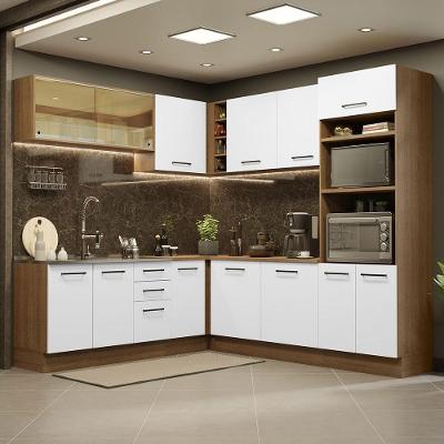 Cozinha Completa 459001 Com Armário E Balcão Rustic/Branco