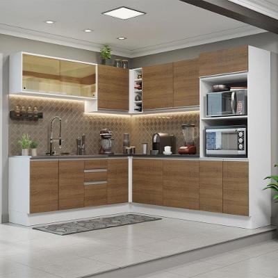 Cozinha Completa 459001 Com Armário E Balcão Branco/Rustic