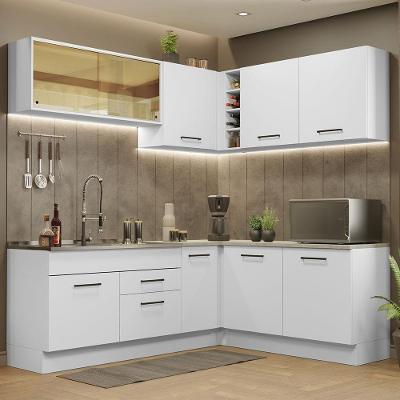 Cozinha Completa 389001 Com Armário E Balcão Branco Branco