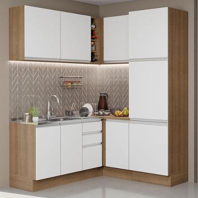 Cozinha Completa 329001 Com Armário E Balcão Rustic/Branco