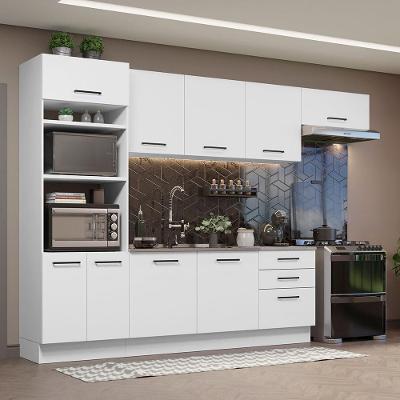 Cozinha Completa 330001 Com Armário E Balcão Branco Branco