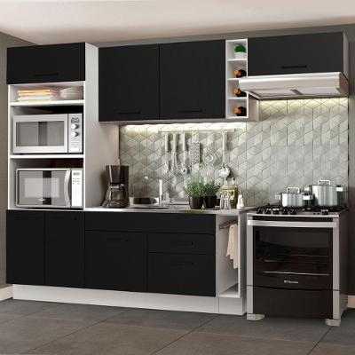 Cozinha Completa Madesa Agata Armário Balcão s/ Tampo Branco