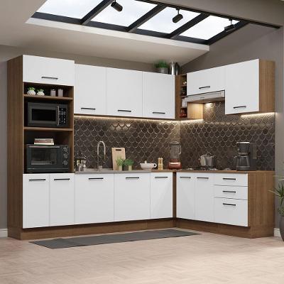 Cozinha Completa 479001 Com Armário E Balcão Rustic/Branco