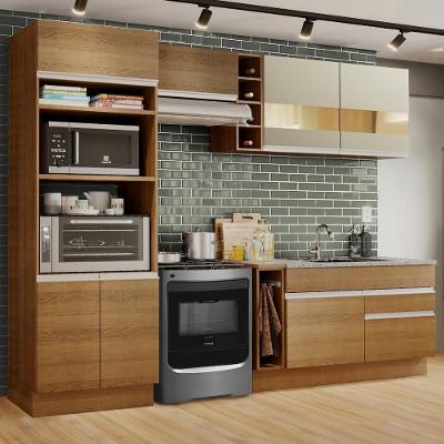Cozinha Jade com Armário e Balcão sem Tampo e Pia Madesa