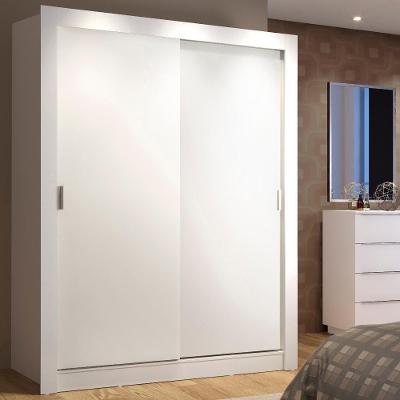 Guarda-roupa Solteiro Madesa Denver 2 Portas De Correr Branco