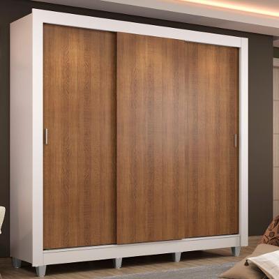 Guarda Roupa Casal Lyon 3 Portas de Correr 2 Gavetas Madesa