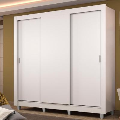 Guarda Roupa Casal Lyon Plus 3 Portas de Correr 4 Gavetas Madesa