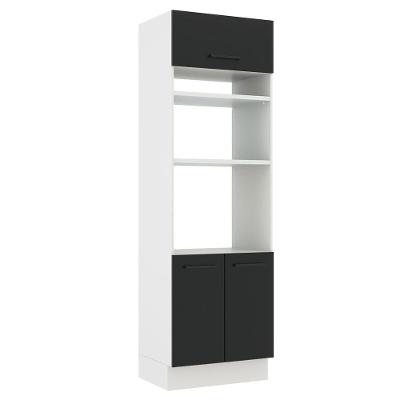 Torre Quente Madesa Agata 70cm 3 Portas Branco e Preto
