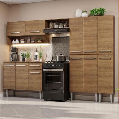 Armário De Cozinha Completa 261Cm Rustic