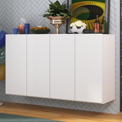 Aparador Buffet 4 Portas Suspenso Alemanha Br3594 Branco