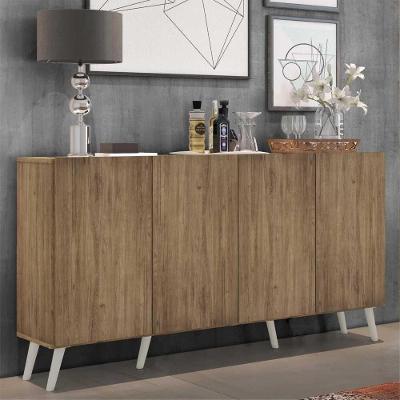 Aparador Buffet Retrô Multimóveis 4 Portas Rustic/branco