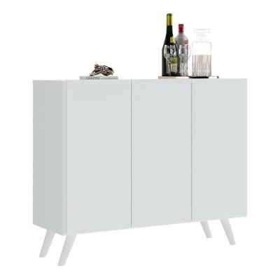 Aparador Buffet 3 Portas Retrô Veneza Multimóveis V1009 Branco Branco