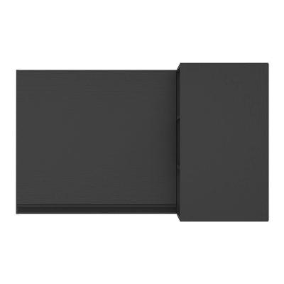 Armário De Cozinha Aéreo De Canto Veneza Multimóveis V3742 Preto Preto