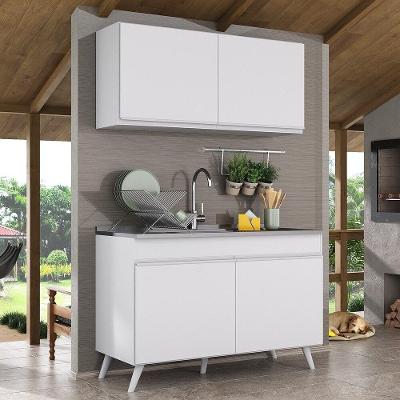 Armário De Compacta 2 Peças Multimóveis Branco