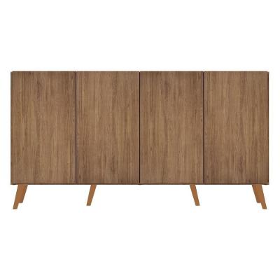 Aparador Buffet Retrô Multimóveis 4 Portas Rustic/natural