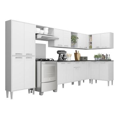 Armário De Cozinha Completa 8 Peças Xangai Soul Multimóveis Branco Branco