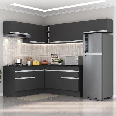 Armário De Cozinha Completa De Canto Preto/branco