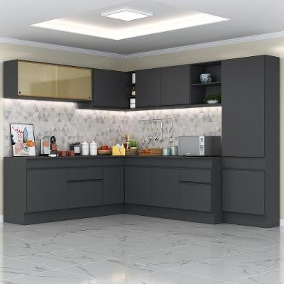 Armário De Cozinha Completa De Canto Mp2100.895 Preto