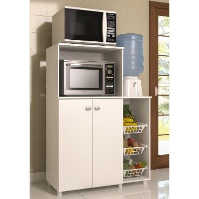 Armário Para Forno E Microondas Multimóveis 2 Portas Branco