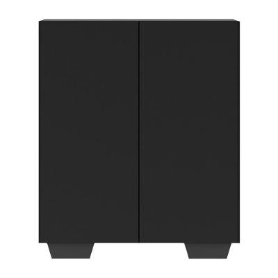 Armário Lavanderia Com 2 Portas Multimóveis Preto