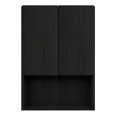 Armário Lavanderia Com 2 Portas Multimóveis Ibiza Preto